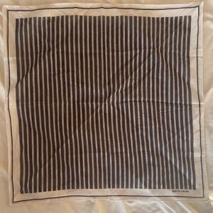 Pierre Cardin vintage black & white Striped Scarf